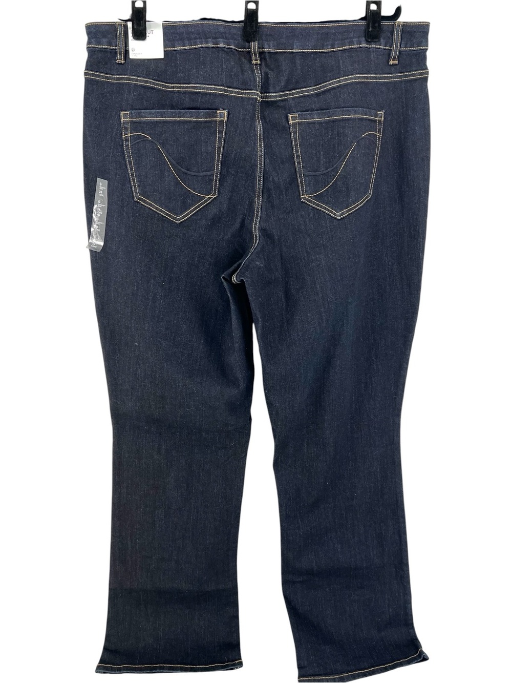 Lane Bryant Genius Bootcut Jeans Plus 24 Long Dark Blue Denim Stretch NWT